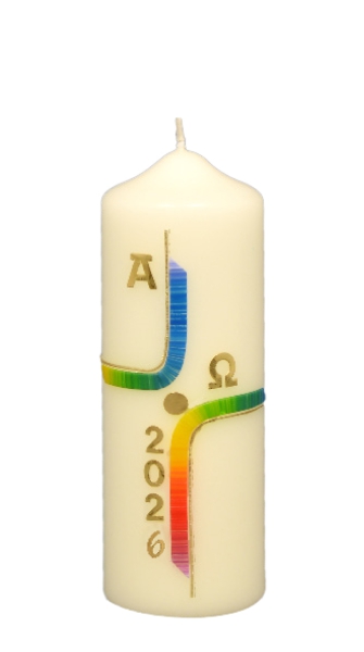 Ostertischkerze 140/50 mm, Dek. 3060